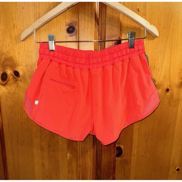 Lululemon Hotty Hot Shorts Women's 6 Red Speed Up Lined 2.5" Inseam Running - Picture 3 of 11